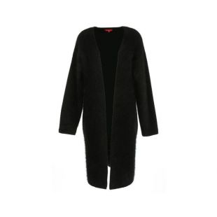 Long gilet en maille unie    Elastigide