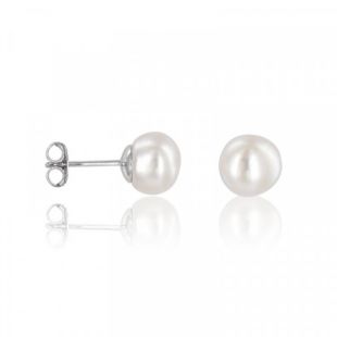 Boucles d'oreilles Argent 925/1000 Perle - Cleor