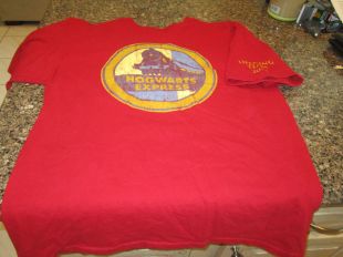 Harry Potter Hogwarts Express Opening Team T Shirt   Red   Medium | eBay