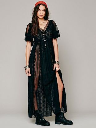 blue dress for baby girl Free People Sleeveless Lace Mini Fiesta Dress – a.ell atelier