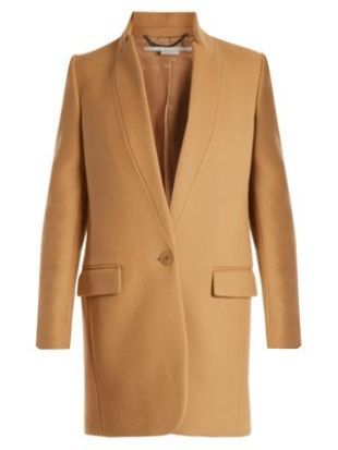 Bryce single breasted wool blend coat