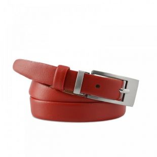 Ceinture femme en Cuir Feliane Rouge   Fabriqué en europe