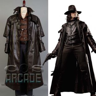 Abraham Van Helsing Cosplay Costume Vampire Hunter Suit Outfit Jacket Coat Hat | eBay