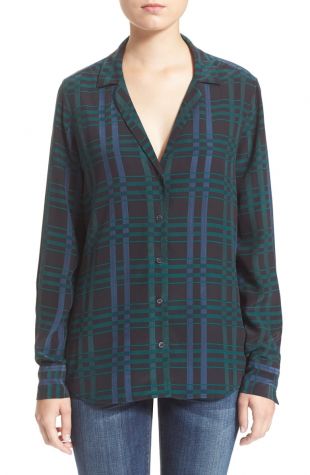 Equipment 'Adalyn' Plaid Silk Blouse | Nordstrom