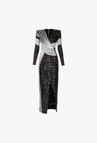 ‎‎‎‎ Robe Longue à Sequins Balmain‎ pour ‎Femme‎