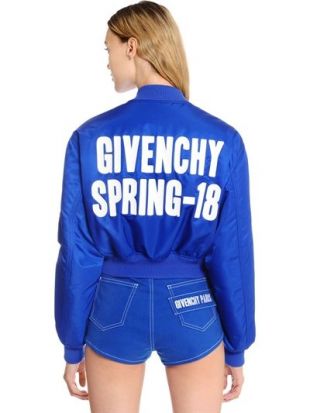 SPRING 18 PRINTED NYLON BOMBER JACKET