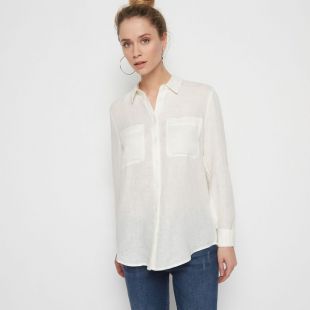 Chemise en lin manches longues
