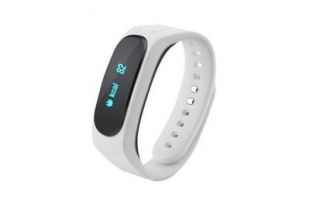 Bracelets connectés Wewoo Bracelet connecté blanc 0,91 pouces oled touch display da14580 + casque bluetooth airoha + smart bracelet, podomètre / appels rappel / moniteur de som | Darty