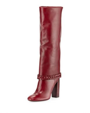 Tory Burch Sarava Leather Knee Boots