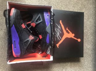 Nike Air Jordan 4 Retro NRG Raptors Court Purple / Black    Size UK 10 | eBay