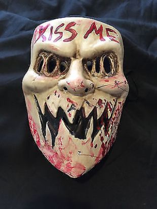 The Purge 3 Kiss Me Election Year Resin Scary Mask Props Fancy Horror Halloween 