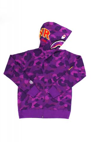 Bape Purple Camo PONR Jaquard Shark