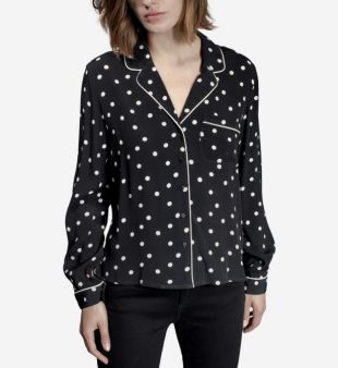 Chemise à pois