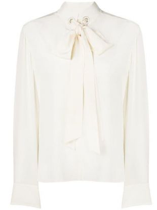 Chloé - Chloé Grommet collar Tie neck Blouse