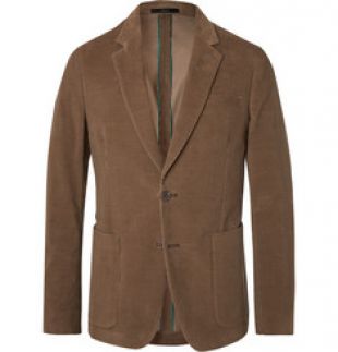 Paul Smith   Olive Slim Fit Cotton Corduroy Suit Jacket