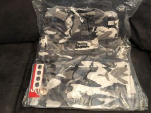 Supreme Leather Anorak Hooded Camo Medium (Confirmed) In Hand Free Shipping