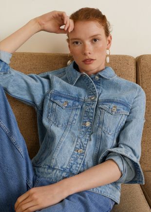 Blouson denim clair   f pouDenim Femme | MANGO France