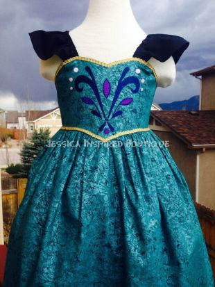 Frozen inspiré Queen Elsa couronnement robe d’été   robe de couronnement d’Elsa