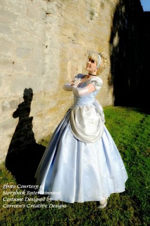 Ladies Blue Princess Ballgown, Classic Cinderella Costume, Custom Adult costumes, Cinderella Cosplay, Princess Party Kids Entertainment