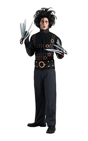 Rubie's Edward Scissorhands Deluxe Costume, Black, One Size