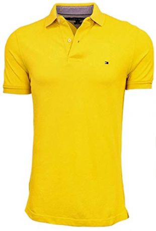 yellow polo tommy hilfiger