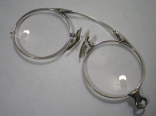 Vintage 14 kt or blanc Pince Nez rationaliser Spectacle lunettes 2 PC ensemble