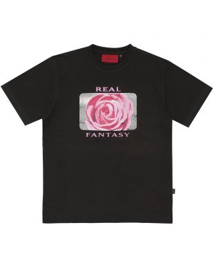 T Shirt Noir Real Fantasy par Wasted paris
