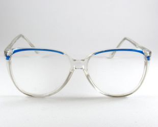 Vintage lunettes cadres, Transparent verres bleus, lunettes Oversized, des années 70, lunettes de soleil femmes, cadeau pour maman, lunettes de soleil rétros, surdimensionnés