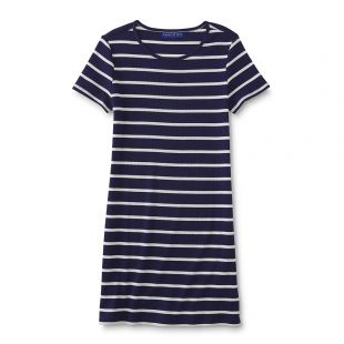 Simply Styled Girls' T-Shirt Dress - Striped