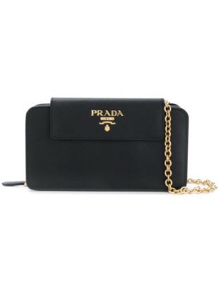 Saffiano Zipped Clutch