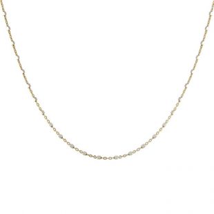 Squared Sparkle Chain Necklace by Peggy Li
