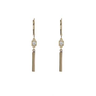 CZ Bar Earrings par Peggy Li