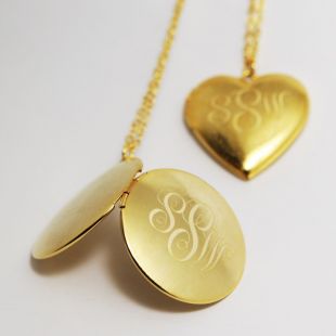Personalized Locket Photo Box Monogram Pendant Necklace Initial Jewelry Gift  | eBay