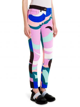 Printed Slim-Fit Jeans by Emilio Pucci
