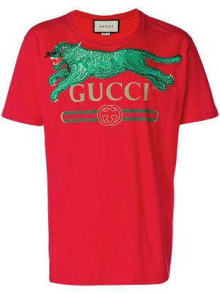 Gucci T shirt à Appliqué Et Logo