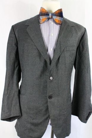 Sport manteau Blazer AG8 pour homme pied de poule gris Vintage 46R Oxxford vêtements