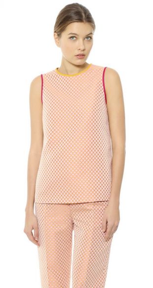 Haut en jacquard cravate