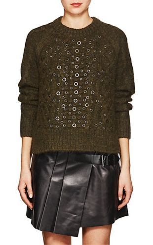 RAG & BONE Jemima Embellished Wool-Blend Sweater