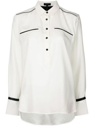 Rag & Bone Contrast Detail Buttoned Shirt