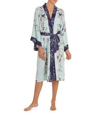In Bloom by Jonquil Floral Kimono Wrap Robe