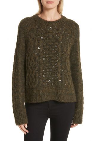 rag & bone Jemima Wool & Alpaca Blend Beaded Sweater | Nordstrom