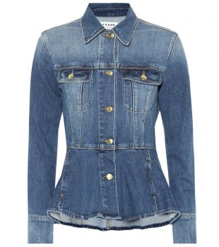 Veste péplum en jean par Frame