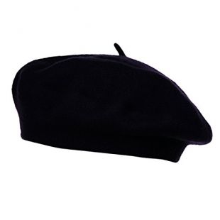 Sombrero de boina de hombre de punto negro, gorra de boina de hombre  clásico francés, boina