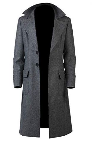LeathersWear Men's Fantastic Grey Wool Coat