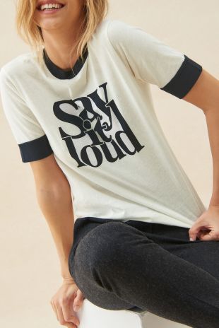T SHIRT SAY ECRU /