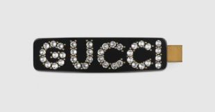 Gucci  - Crystal Gucci single hair clip