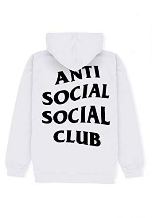 Magic Custom Anti Social Social Club - Sweat Capuche Blanc MASOCHISM - Blanc - XL