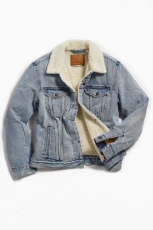 Levi’s Type III Denim Sherpa Jacket - Urban Outfitters