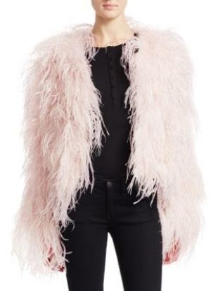 Julia & Stella Ostrich Feather Jacket