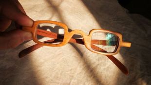 Nouveaux travaux de TAKEMOTO cerise bois carré petit MJX1703 fait à la main lunettes de soleil lunettes de vue